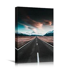 signwin Canvas Wall Art Roadway Landscape Bedroom Contemporary...
