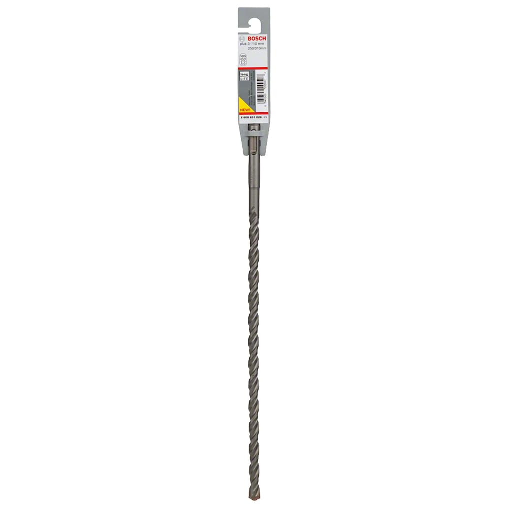 Bosch 2608831028 "SDS Plus-3" Hammer Drill Bit, 0 V, Grey, 10 x 250 x 310 mm