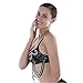Seawhisper Cabaret Costume Belly Dancing Bra Black for Women 32B-34A-34B