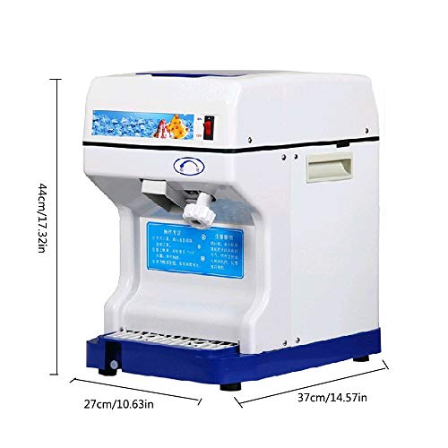 Eiscrusher Kommerziellen Edelstahl Elektrische Eismaschine Einstellbare Dicke FüR Eis Kaltes GeträNk Smoothie Produktion… – Bild 6