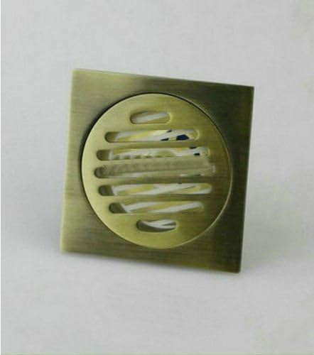 Drain Stopper Square Bathroom Floor Drain Faucet Accessory Bathroom Sink Drain Nickel Brushed Solid Brass 100x100mm 1pcs