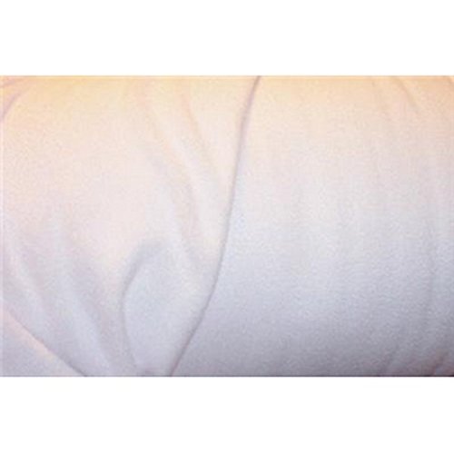 Solid Anti-Pill Polar Fleece; No-Sew Tie Blanket Fabric (White)