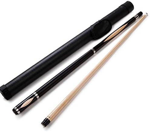 WXS Handmade Snooker Cue, 3/4 Jointed 19oz Maple Shaft Pool Billiards Stick 149cm Very Nice Grip with Cue Bag