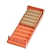 MMF Industries Rolled Coin Tray | Orange Color | Stackable Design | Lightweight ABS Thermoplastic Construction | Holds $100 in Quarters | Easy to Transport | Coin Collection Supplies