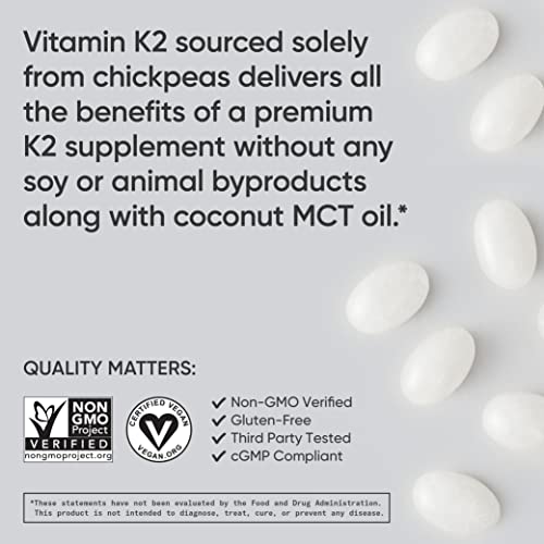 Sports Research Vitamin K2 as MK7 with Organic Coconut Oil Made with