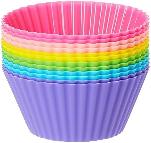 Generic SKY-TOUCH Silicone Cupcake Liners 12Pcs, Baking Cups Non