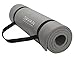 Sivan Health and Fitness 1/2-InchExtra Thick 71-Inch Long NBR Comfort Foam Yoga Mat for Exercise, Yoga, and Pilates (Grey)