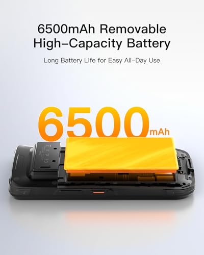 Inateck PDA Android 12, Scanner 1D 2D, 6", IP66, 6500mAh, 4G Wi-Fi 6 | Modulo Scanner Professionale, Octa-Core 4GB 64GB, BT 5.0, 13MP Camera, 125° Impugnatura, SDK Android, per Commercio Magazzino