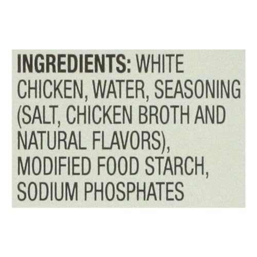Bumble Bee Premium White Chicken, Chunk in Water, 5 oz Can 13g Protein per Serving Gluten