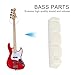 Alomejor 2 Pcs Bass Guitar Nut Plastic Guitar String Bridge Nut for Electric Bass Replacement Parts(385.88.4mm)thumb 2
