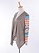 Creabygirls® Womens Geometric Print Drape Irregular Open Front Knit Cardigan