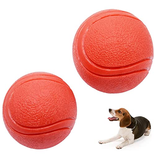 Hard Rubber Balls for Dogs,Dog's Solid Rubber Bouncy Ball Bite