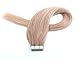 Fabwigs Tape In Human Hair Extensions - 16 18 20 22 24 Inch 20pcs 30g-70g Set - Silky Straight Skin Weft Human Remy Hair (16 Inch #16 Beige Blonde)