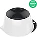 Vremi 3 Piece Plastic Mixing Bowl Set - Nesting Mixing Bowls with Rubber Grip Handles Easy Pour Spout and Non Slip Bottom - Three Sizes Small Large Capacity for Kitchen Baking Salad - White and Black
