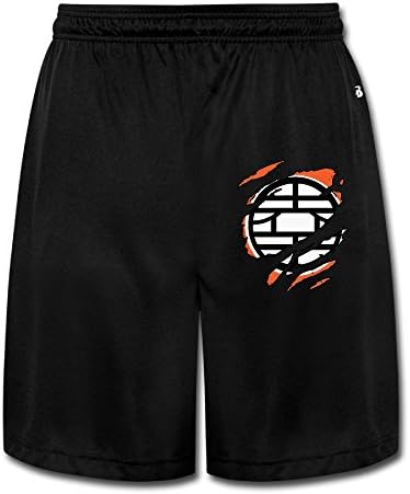 YYAASHOP Mens Dragon Ball Z Kame Symbol Running Shorts Black