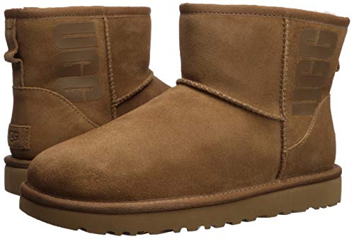 UGG-Womens-Classic-Mini-Rubber-Logo-Fashion-Boot