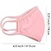 4 Pieces Mouth Face Protector Mouth Protector for Men and Women(Pink)