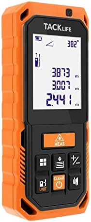 Laser Measure,Tacklife S2-40 Laser Measure with 360°Tilt Angle Sensor, Auto Leveling Mode and Angle Measurement, IP54 (Canvas Carry Case Included)