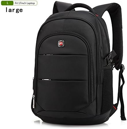 15.6 Inch Laptop Bag Backpack Men Large Capacity Oxford Schoolbag Compact Men's 17inch Backpacks Unisex Women Travel bag Bagpack 9015-2 (black large)