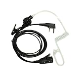 Advanced Nipple Covert Acoustic Tube Bodyguard FBI Earpiece Headset Mic PTT/VOX for 2-pin Kenwood Nexedge Hytera Puxing Wouxun Radio
