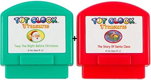Tot Clock Treasures: Christmas Set (TWAS The Night Before Christmas and The Story of Santa Claus) (Compatible with New & Improved Tot Clock only)