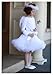 Sunboom White Angel Wings for Kids Girls - Small White Feather Wings - Halloween Angel Costume for Adult Women