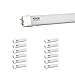 Kihung T8 LED Light Tube 4ft 22W (75W equivalent) 2300Lm Ultrahigh Brightness 6500K Cool White, Frosted PC+AL, 12-pack