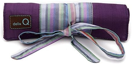della Q Solely Socks Knitting Roll for Double Point Knitting Needles; 018 Purple Stripes 120-1-018