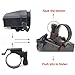 RioRand Black 5V 2.1A USB Phone 12V Motorcycle Handlebar Handle Bar Clamp Charger Power Port Socket Set