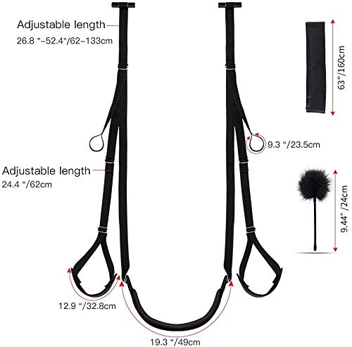 UTIMI Sex Swing with Blindfold and Ticker Bondage Restraint BDSM Sex Toy for Couples with Adjustable Straps