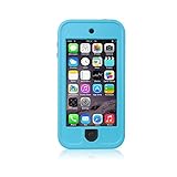 iPod Touch 6 Waterproof Case,SAVYOU Apple iPod Touch 6th Generation Waterproof Heavy Defender Shockproof Dirtproof Snowproof Dustproof Sweatproof Case Cover for iPod Touch 5/6 with Kickstand (Blue)