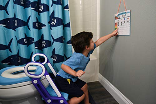 Potty Training Chart for Girls, Boys, Multiple Kids by Learn Laugh Love Kids - Potty Reward Chart for Toddlers Motivates & Rewards Potty Training Activities - Magnetic Potty Chart with Fun Magnets - Thumbnail 3