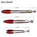 Kitchen Tongs, Set of 3-7, 9, 12 Inch Heavy Duty, Non-stick Silicone, Stainless Steel Locking Kitchen Tongs for Barbeque, Cooking or Grilling