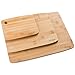 KUUK Bamboo Cutting Boards - 3 Piece Set