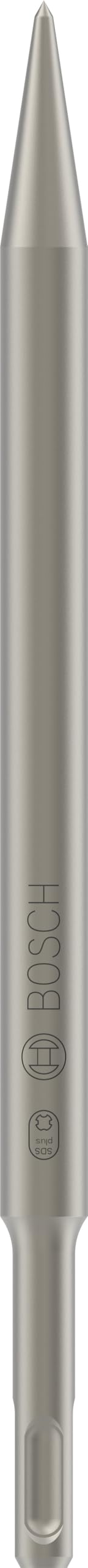 Bosch 1x PRO SDS plus-4C Pointed Chisel (for Concrete, Brick, Ø mm, Professional Accessory Rotary Hammer Drill, Demolition Hammer)