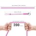 BRAVESHINE Badge Lanyards - Military Survival Tool - Tactical Paracord Key Chain Lanyard Adjustable Parachute Cord Neck Strap for Camera, Waterproof Case, USB Driver, ID Card Holder (2 Black +2 Pink)