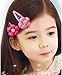 16 Pcs Peral Pumpkin Hair Flower Safty Hairpins BB Clips for Girl Kids infant Toddlers