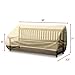 Home-Complete Outdoor Cover for Loveseat, Sofa, Bench- 58 Inch Heavy Duty Water Resistant Patio Furniture Protective Cover with Vent and Custom Fit