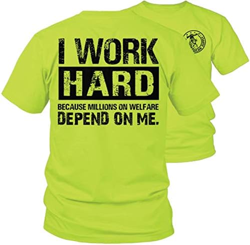 Armed American Supply Welfare - Hi Vis Safety Yellow Funny Construction Work Shirt