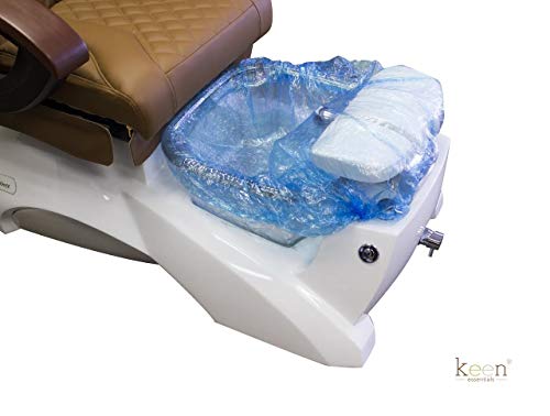 Spa Pedicure Liners 200 PC Disposable Plastic Foot Spa Liners Sale BLUE Wholesale Liners for Pedicure Bowls.