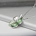 FANSING Gifts for Women Heart Crystal Necklace Four Leaf Clover Pendant Necklace Mom Gifts from Daughter Birthday Gifts