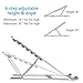 Adjustable Laptop Stand for Desk Portable 6 Steps Height Angle Foldable Computer Stand Cooling Pad Compatible with 9-15 Inch Laptops and Tabletsthumb 3