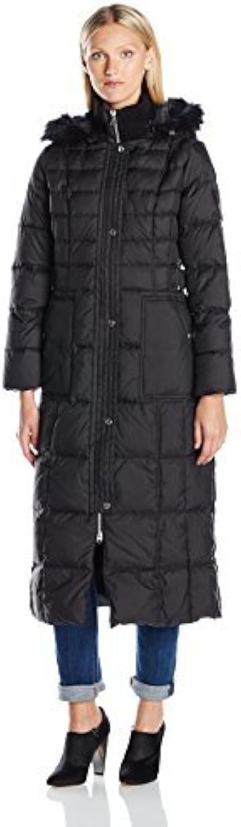larry levine long down coat