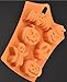 2 Silicone Halloween Soap Molds - Day of The Dead Soaps - Pirate Party Cakes Skulls Crossbones - Pumpkins Ghosts Bats Bath Bombs Random Colors by Jolly Jon