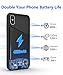 Lonlif Battery Case for iPhone X/XS, 4000mAh Slim Protective Charger Case, Portable Extended Charging Case Rechargeable Phone Backup Compatible with iPhone X/XS, Supports Headphone (Black)