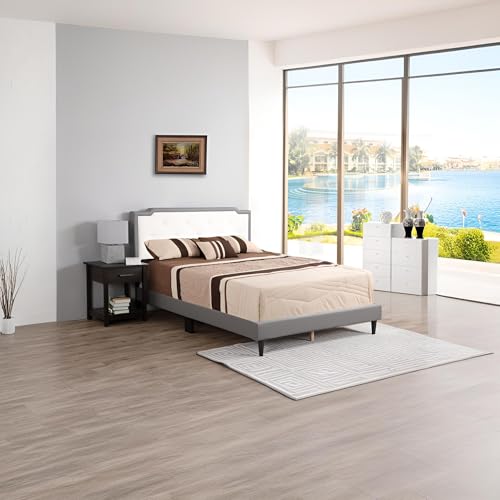 Photo 1 of ***SIMILAR PRODUCT***Charming Light Grey Queen Bed for Your Space