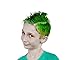 ZOMBIES AND ZEDS Green Hair Chalk For Boys and Girls Temporary Hair Dye Color Chalk, NO MESS, EASY TO WASH OUT, For Party, Halloween, or Play