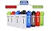 Hoople Protein Shaker Bottle, Gym Sports Water Bottle, Smoothie Mixer Cups, BPA Free, Flip Lid with Powerful Ball Included, 24-Ounce (Random Color 4 Pack,Color May Repeat)
