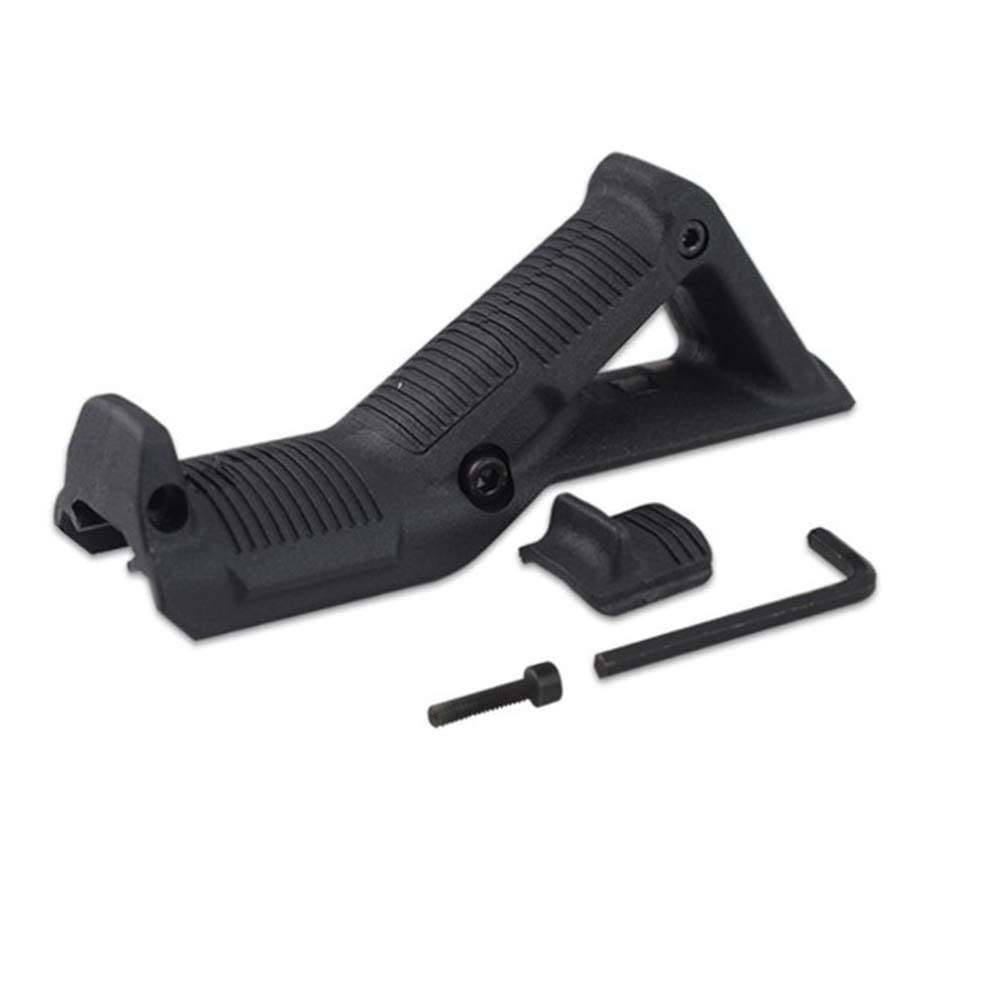 gotyou Angled Fore Grip,Usual Airsoft Front Grip,Angled Ergonomic Grip,Nylon AFG1 Triangle Front Grip for 20mm Weaver Rails,Black