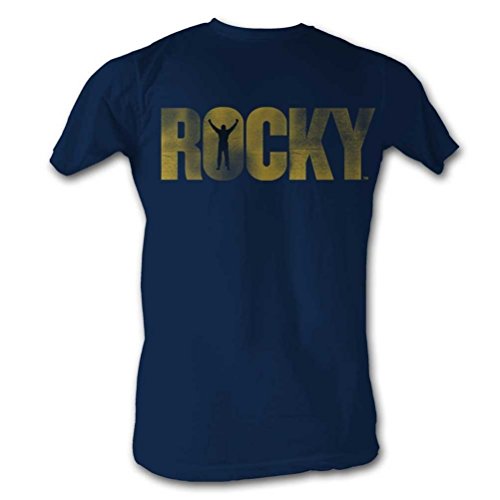 Rocky Title T-shirt, Navy, XL